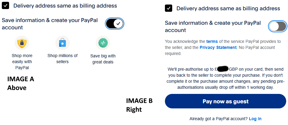Paying us via PayPal